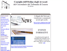 Tablet Screenshot of ordineavvocatilucera.it
